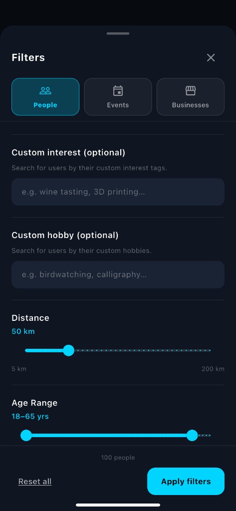 Custom filters