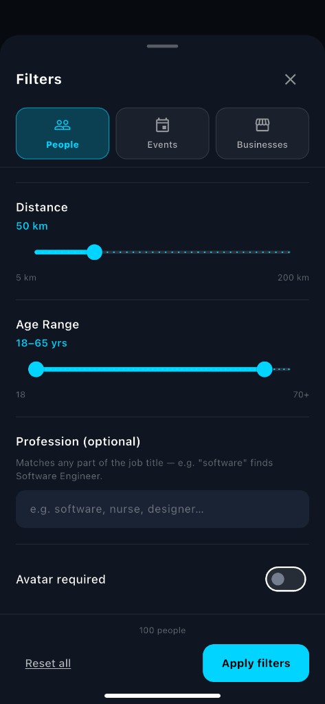 Distance filter