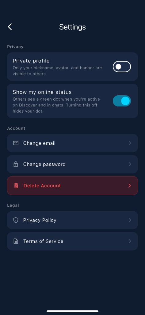 Settings